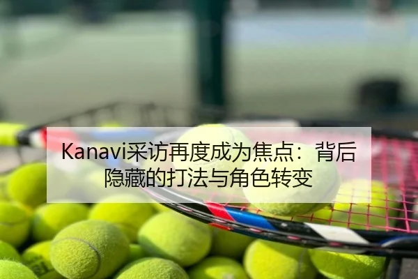 Kanavi采访再度成为焦点：背后隐藏的打法与角色转变